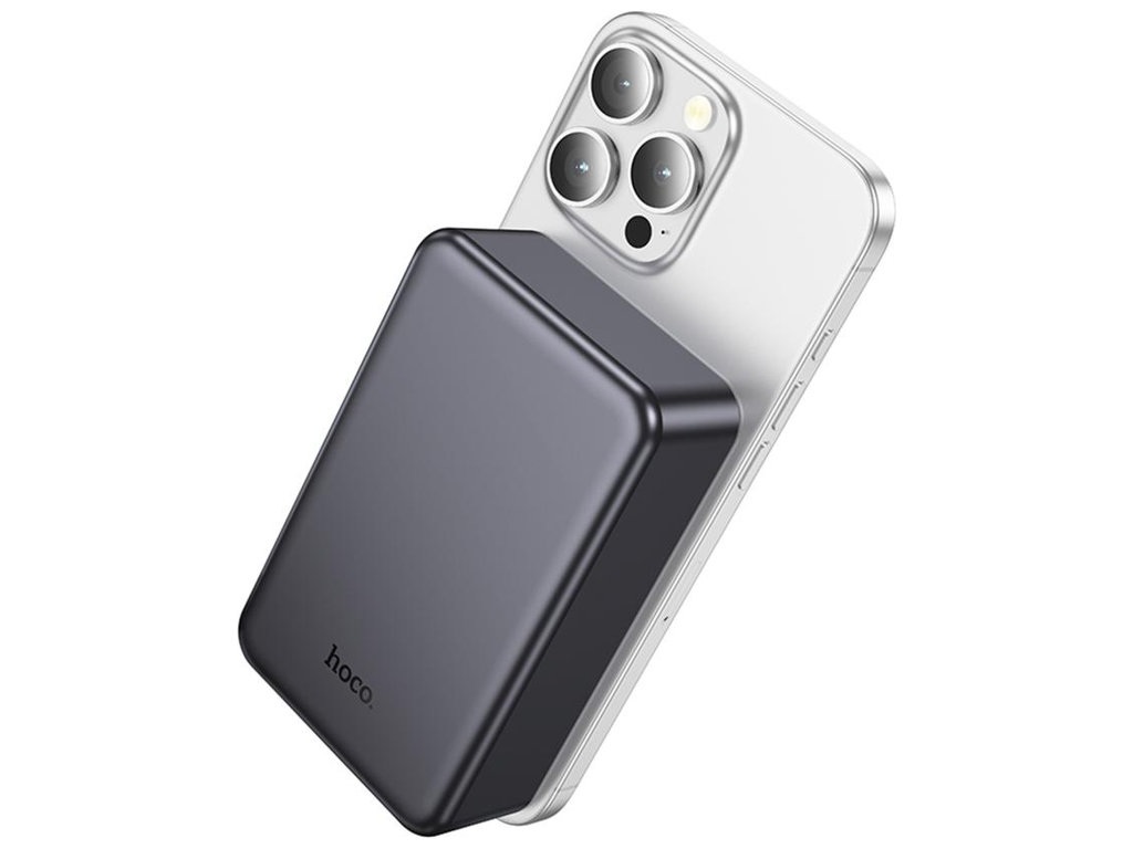 Power Bank Hoco J160B Original, PD20W, 20000mAh, магнітний, бездротова зарядка, ABS+PC, колір сірий