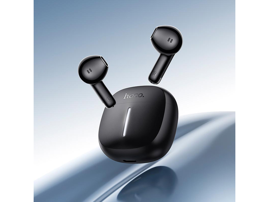 Бездротові навушники Hoco EQ33 Bluetooth 5.4 TWS, сенсор, чохол 300 мА·год, Type-C, чорні