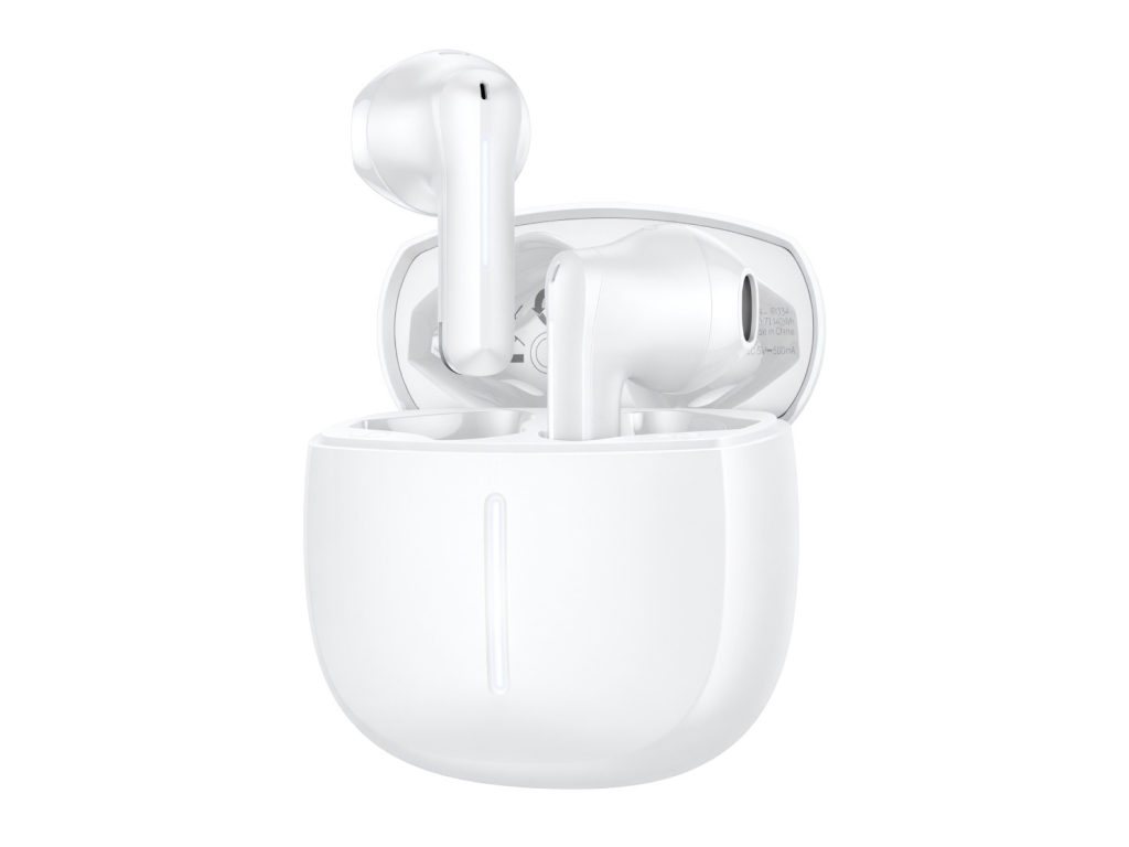 Бездротові навушники Hoco EQ33 Bluetooth 5.4 TWS, сенсор, чохол 300 мА·год, Type-C, білі