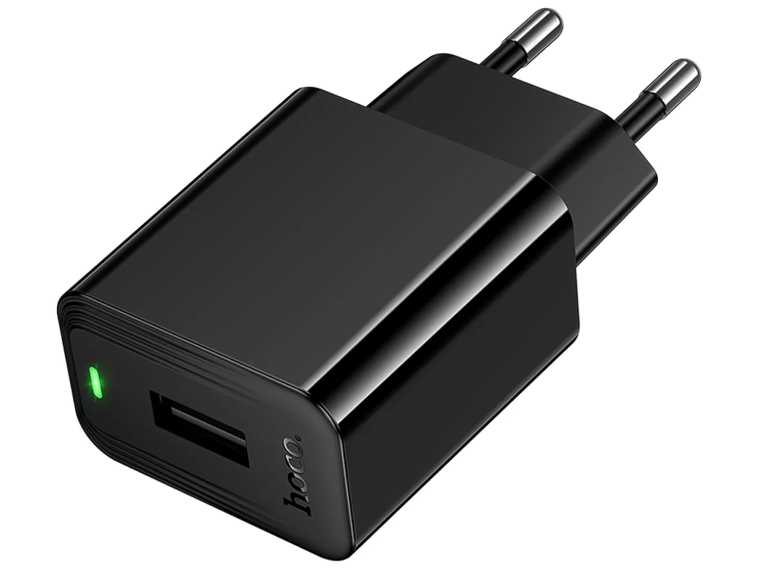 Мережевий зарядний пристрій Hoco CS91A, USB-A, 10,5Вт, 2,1А, чорний