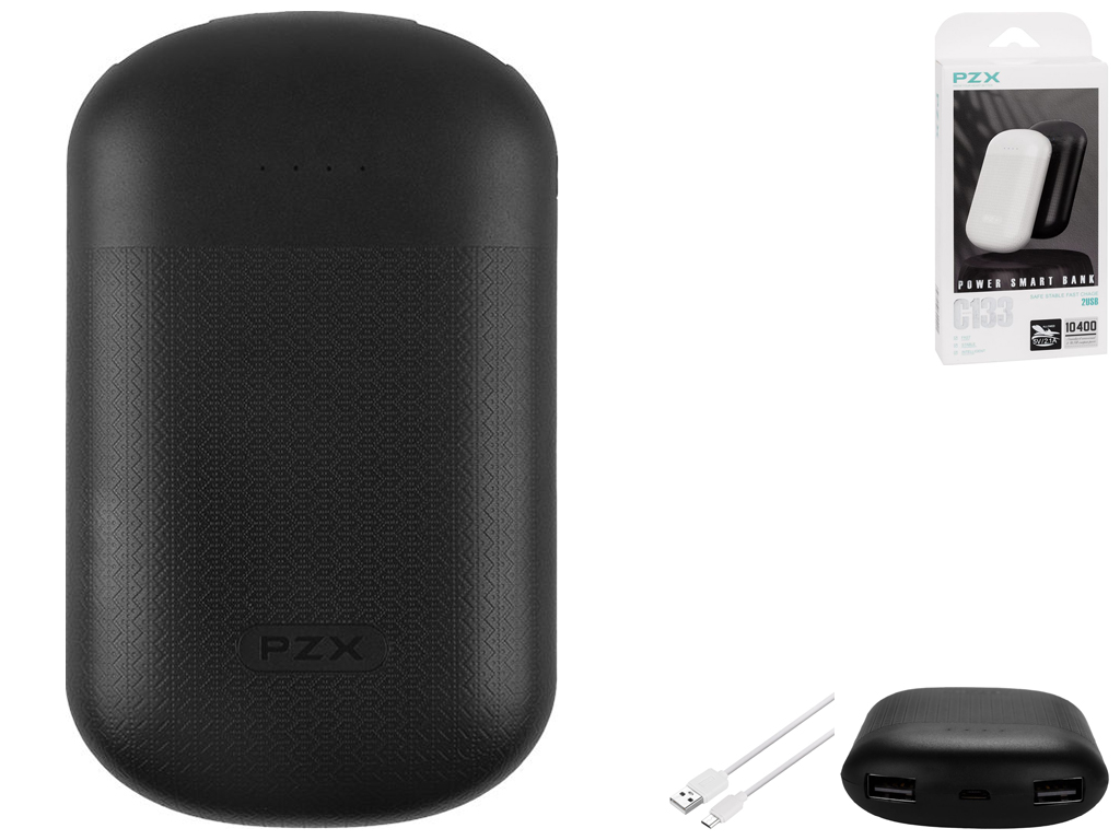 Power Bank Kingleen PZX C133 10400 mAh Цвет Черный
