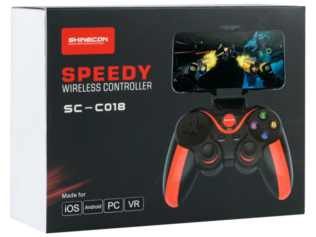 Геймпад-Контролер SC-C018 Колір Чорно-червоний