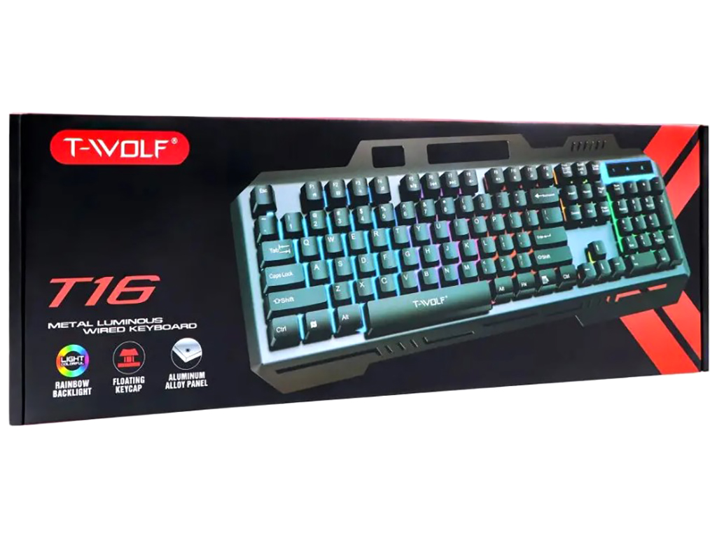Клавиатура игровая TWolf T16, Цвет Черный