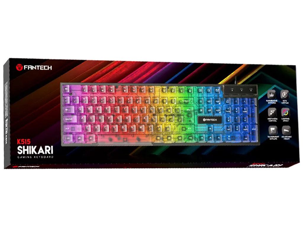 Клавиатура игровая Fantech Shikari K515, Цвет Черный