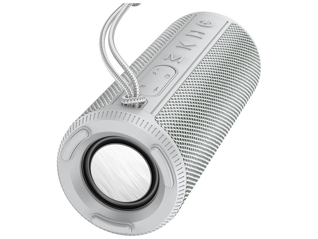 Колонка Borofone BR22, 10Вт, Bluetooth 5.1, 1200mAh, Micro-USB, пластик, 205×85×80мм, колір сірий
