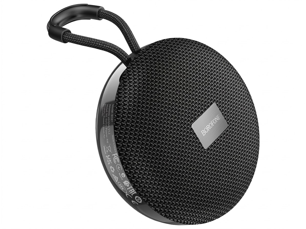 Колонка Borofone BR27, 5Вт, Bluetooth 5.1, 500mAh, Type-C, ABS пластик, 97×97×47мм, колір чорний