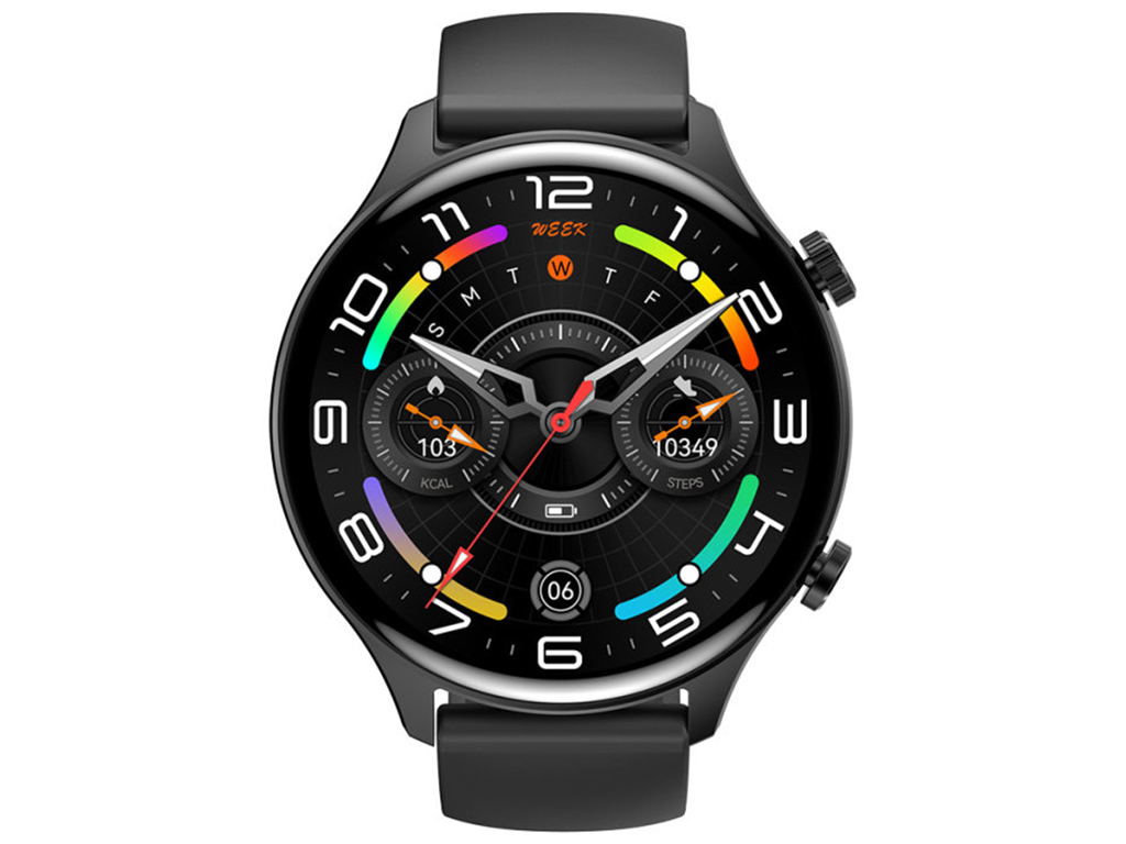 Смарт-годинник XO J14, AMOLED дисплей, Bluetooth, 300мАч, цинковий сплав, скло, 160×90×30мм, чорний