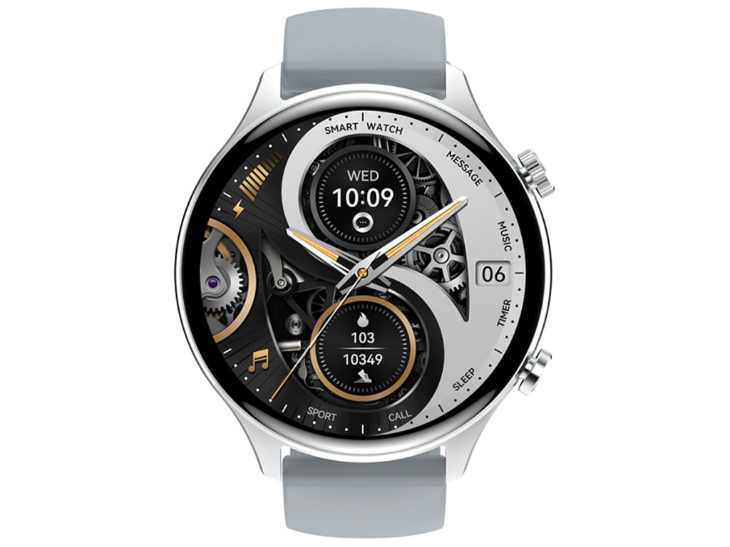 Смарт-годинник XO J14, AMOLED дисплей, Bluetooth, 300мАч, цинковий сплав, скло, 160×90×30мм, сірий