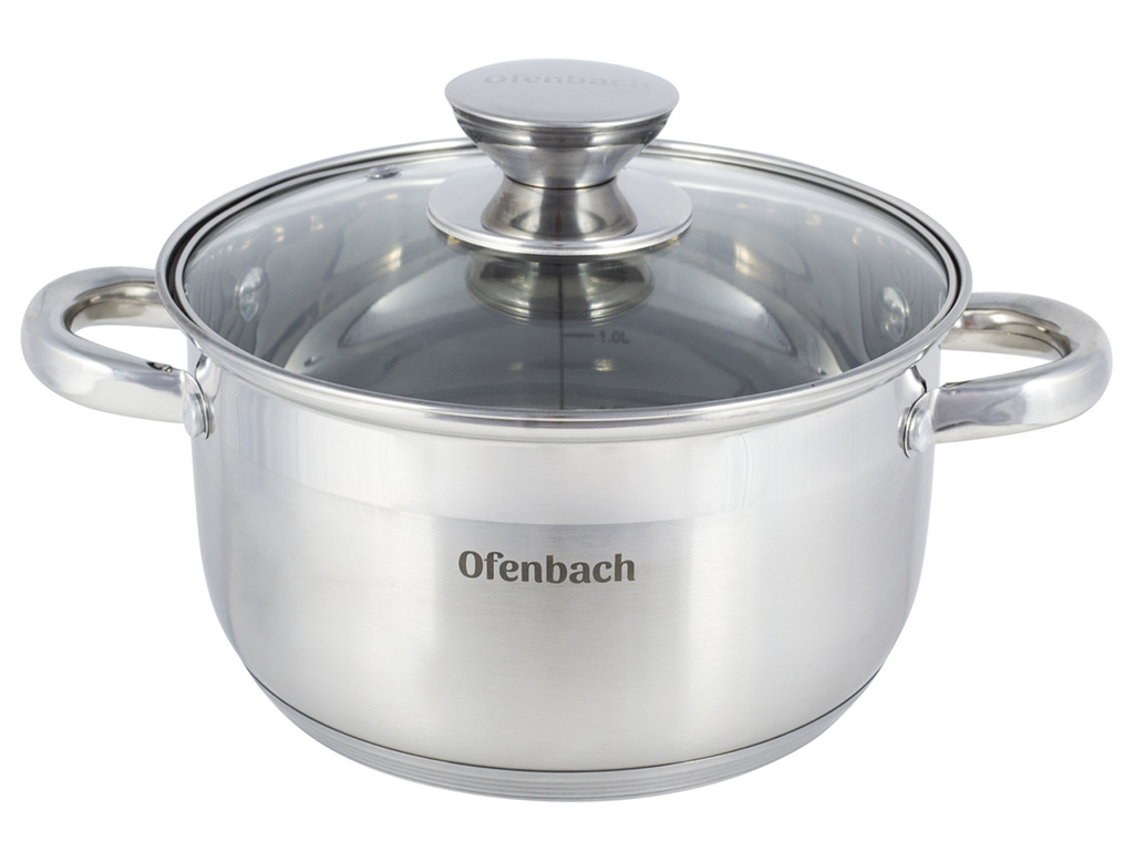Каструля з кришкою Ofenbach нержавіюча сталь 3,4л