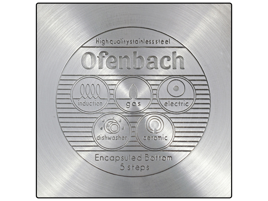 Каструля з кришкою Ofenbach нержавіюча сталь 3,4л