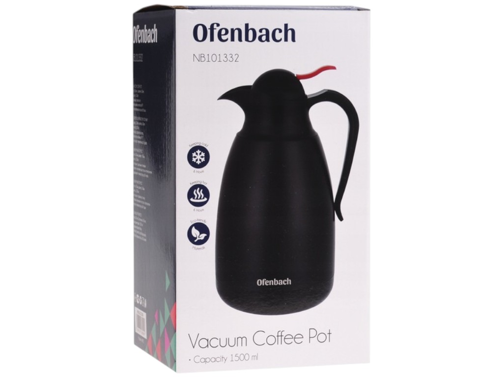 Термос Ofenbach, нержавіюча сталь, 1,5л