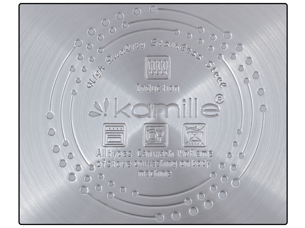 Набор кастрюль Kamille из нержавеющей стали 4 предмета (16х9см 1,7л, 18х10см 2,4л)