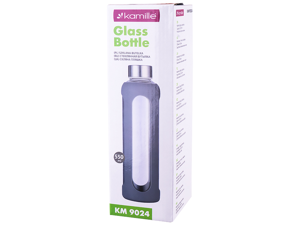Стеклянная бутылка Kamille, 550мл