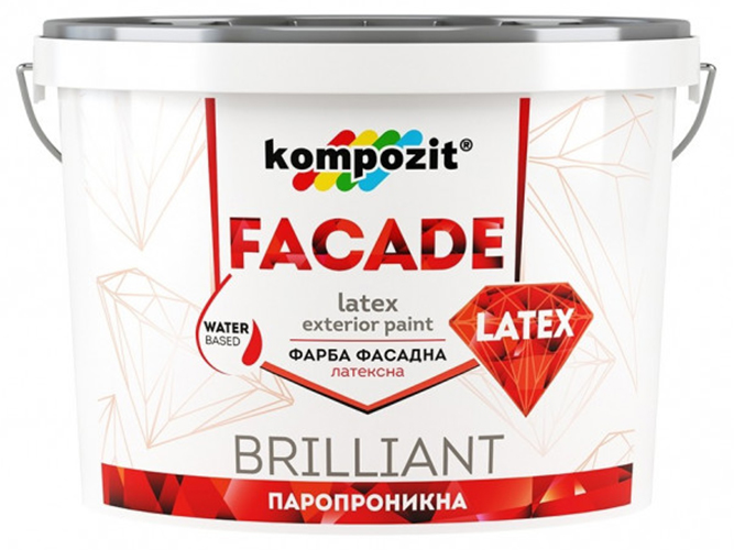 Краска фасадная Kompozit Facade Latex 4,2кг (Композит Фасад Латекс)