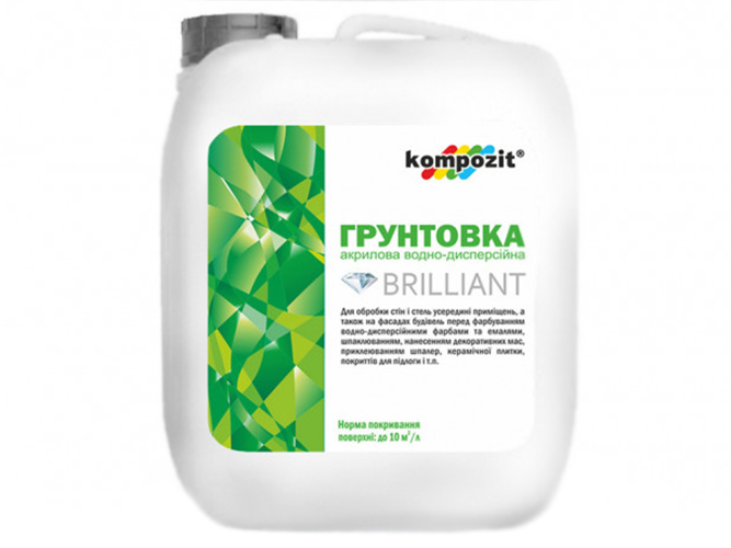 Грунтовка акриловая Kompozit Brilliant (Композит Бриллиант) 10л