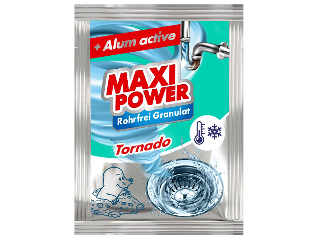 Средство для чистки труб Maxi Power с холодной водой, 80г