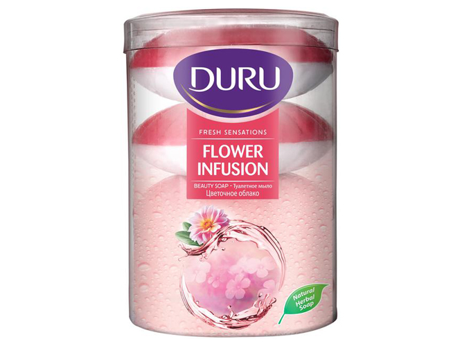Мыло Duru Fresh Sensations, цветочное облако, 100 г (цена за 4 шт)