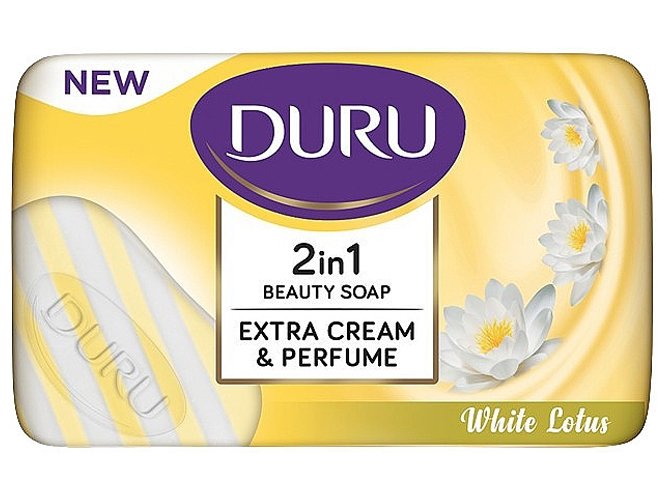 Мыло Duru 2 в 1, белый лотос, 100 г