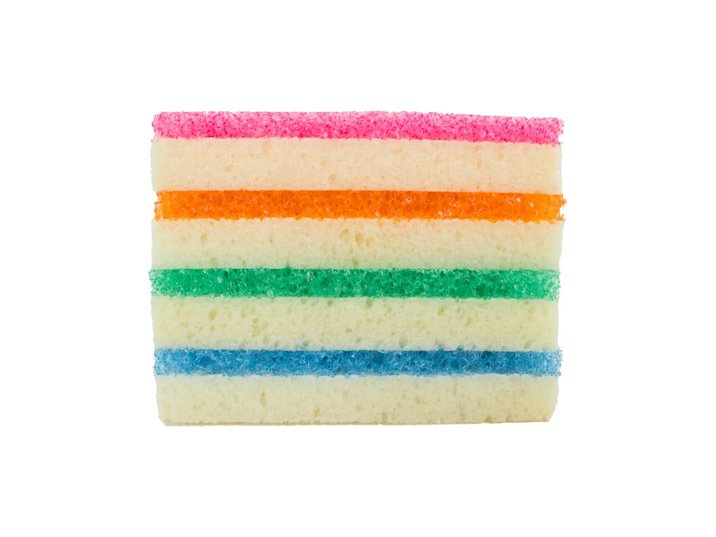 Губки кухонные Scrub Daddy Sponge Daddy, поролон, FlexTexture, ResoFoam, 7×8,5×3,5см, 4шт