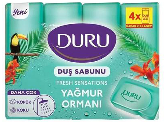 Мыло Duru Fresh Sensations, свежесть джунглей, 600 г (цена за 4 шт)