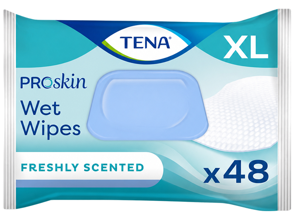 Вологі серветки Tena ProSkin Wet Wipes XL, для гігієни дорослих (48 шт)