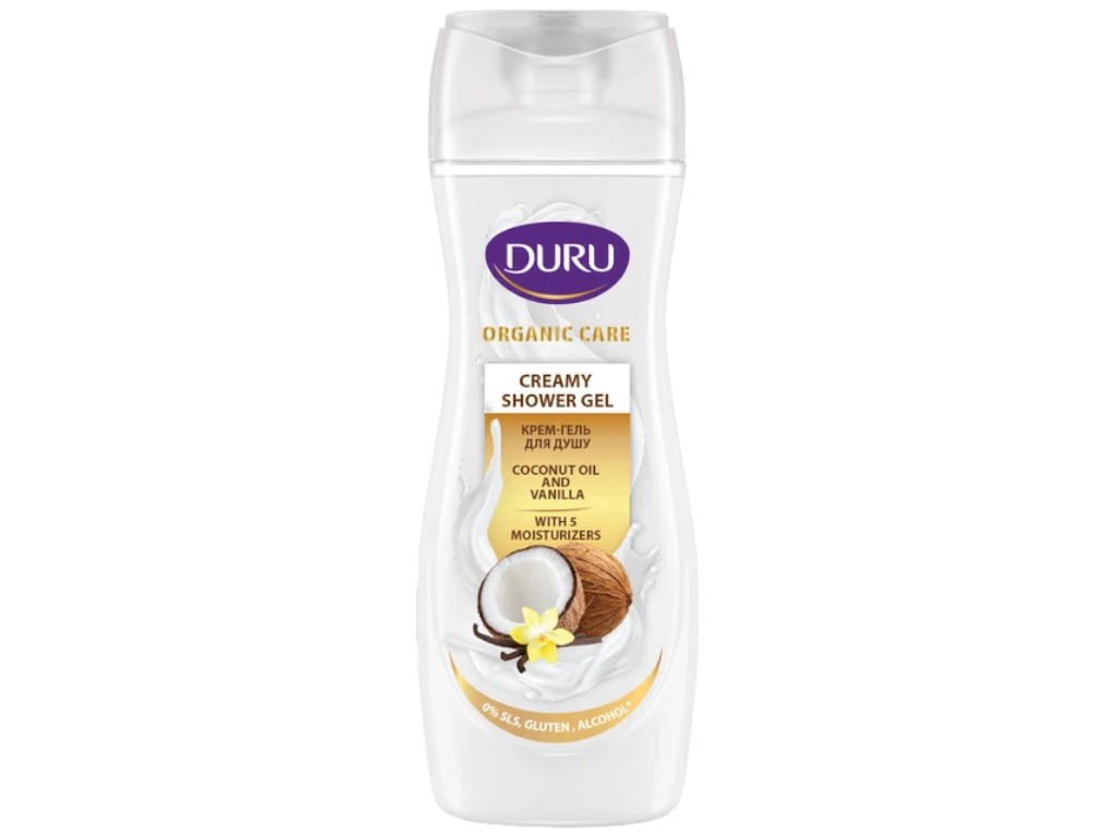 Крем-гель для душа Duru Organic Care, кокосовое масло и ваниль, 250мл