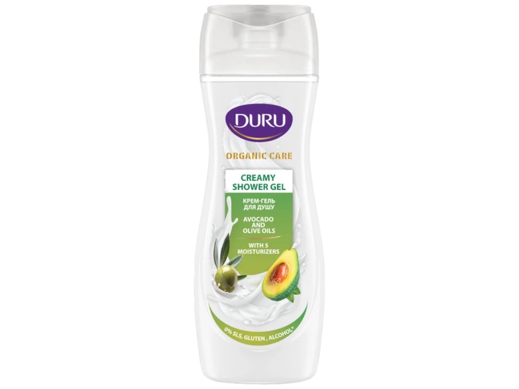 Крем-гель для душа Duru Organic Care, масла авокадо и оливы, 250мл