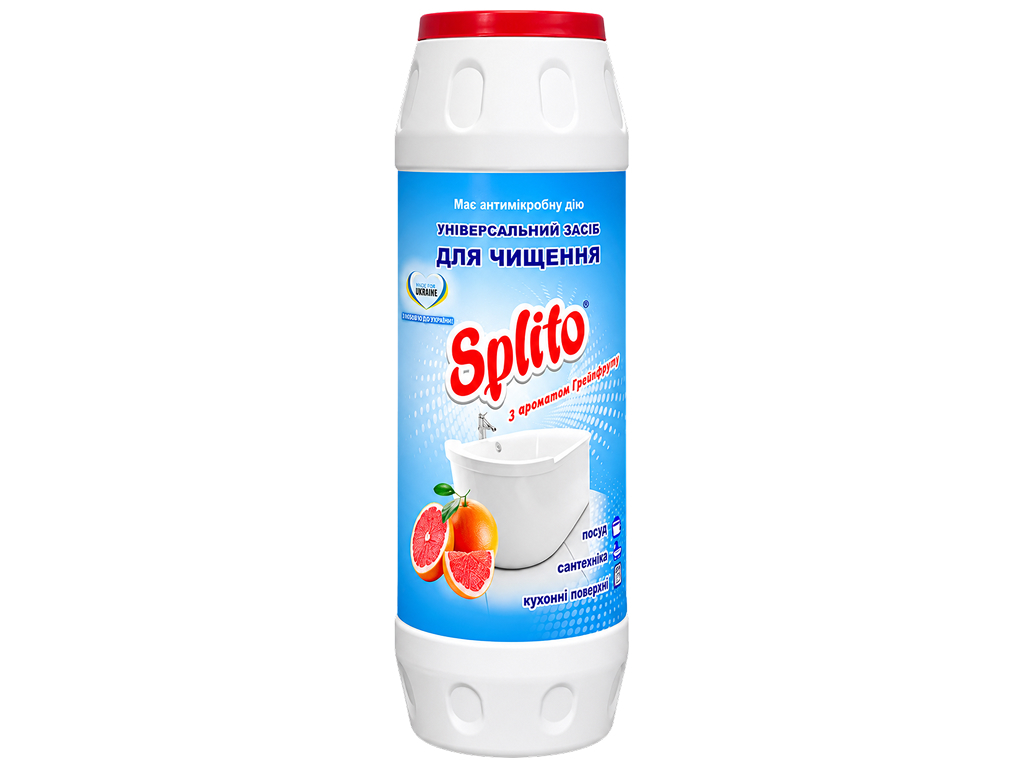 Порошок для чищення Splito, антимікробний, грейпфрут, 500 г