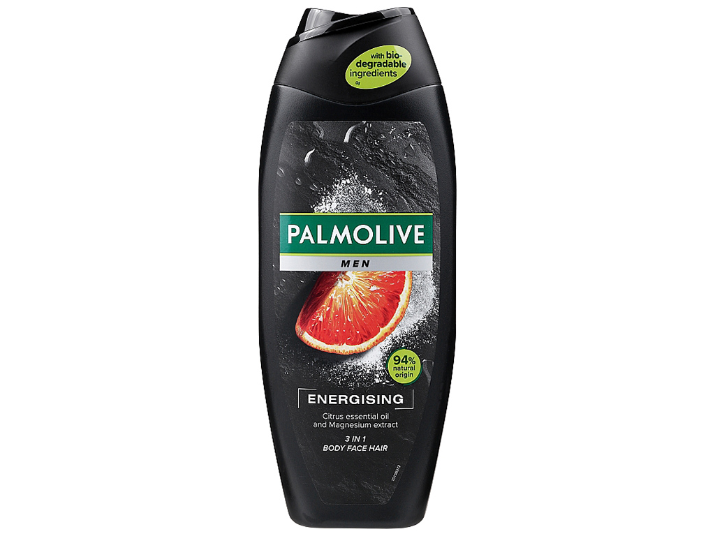 Гель для душу Palmolive Men Energising 3в1 Ефірна олія цитрусових і екстракт магнію, 250мл