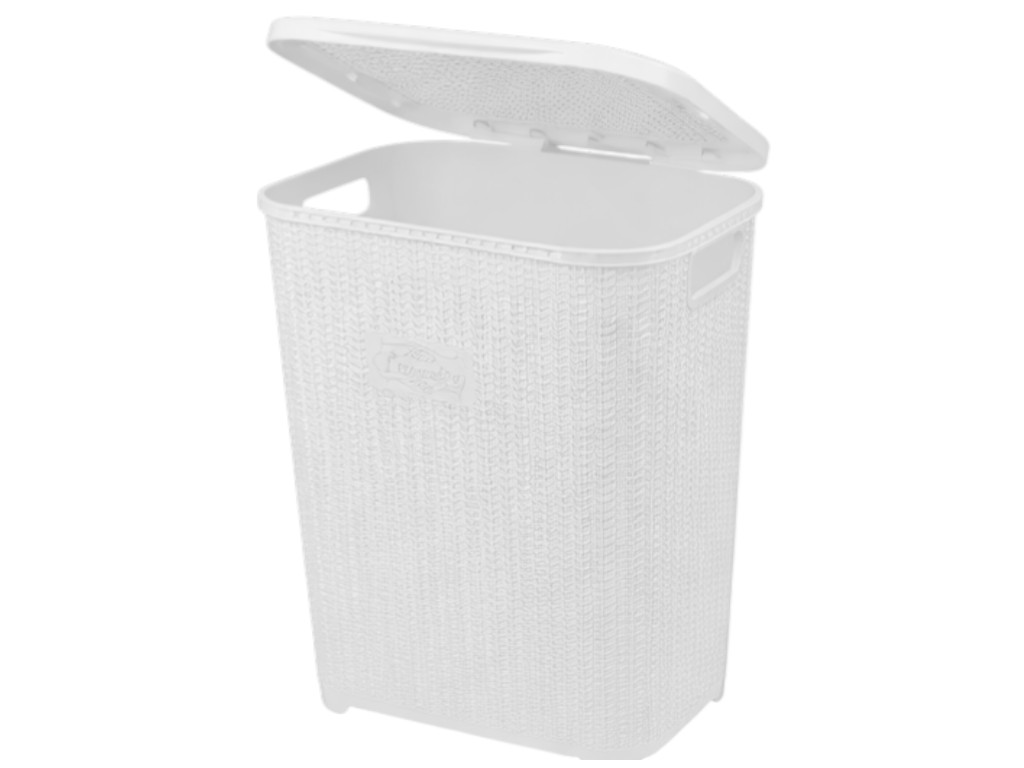 Кошик для білизни Violet House Виолетта White, 45л, 8690066088603
