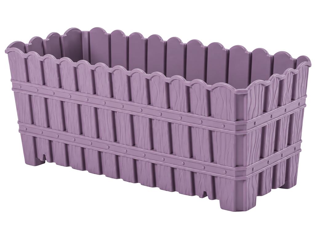 Горщик для квітів Violet House Bamboo Balcony Plum, прямокутний, 30см