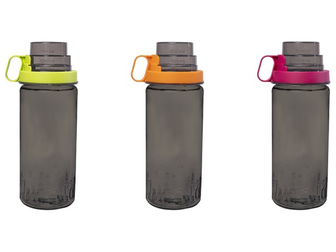 Бутылка для воды Herevin Grey Combine Colour, со стаканом, 1,46л, 8699038093942
