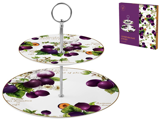 Блюдо Limited Edition Prunus, 2 яруса, 19см, 26см, 6900069398053