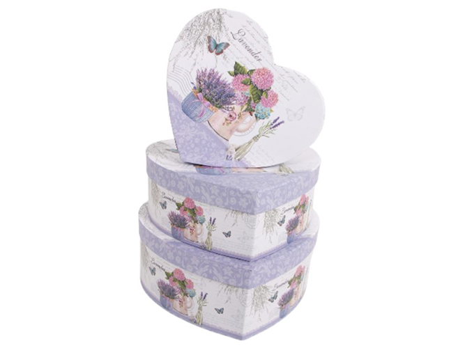 Подарочная коробка Ufo Lavander Heart, 19x16x18см, сердце, 6900070324614