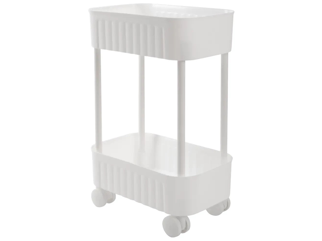 Этажерка Violet House 6021 Honeycomb White, 2-х ярусная, 17х27х43см, 8690070407193