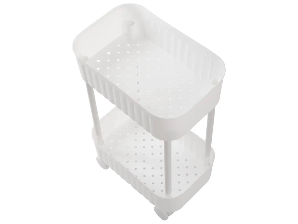 Этажерка Violet House 6021 Honeycomb White, 2-х ярусная, 17х27х43см, 8690070407193