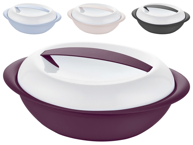 Контейнер пластиковий Bager Smart Oval Pot MIX, 2,75л, 8697853091396