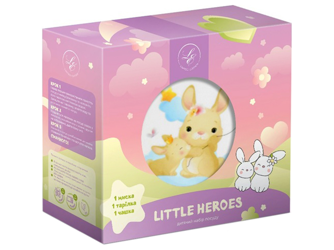 Набор посуды детской Limited Edition Bunny (упаковка 3 предмети) 6900068858145