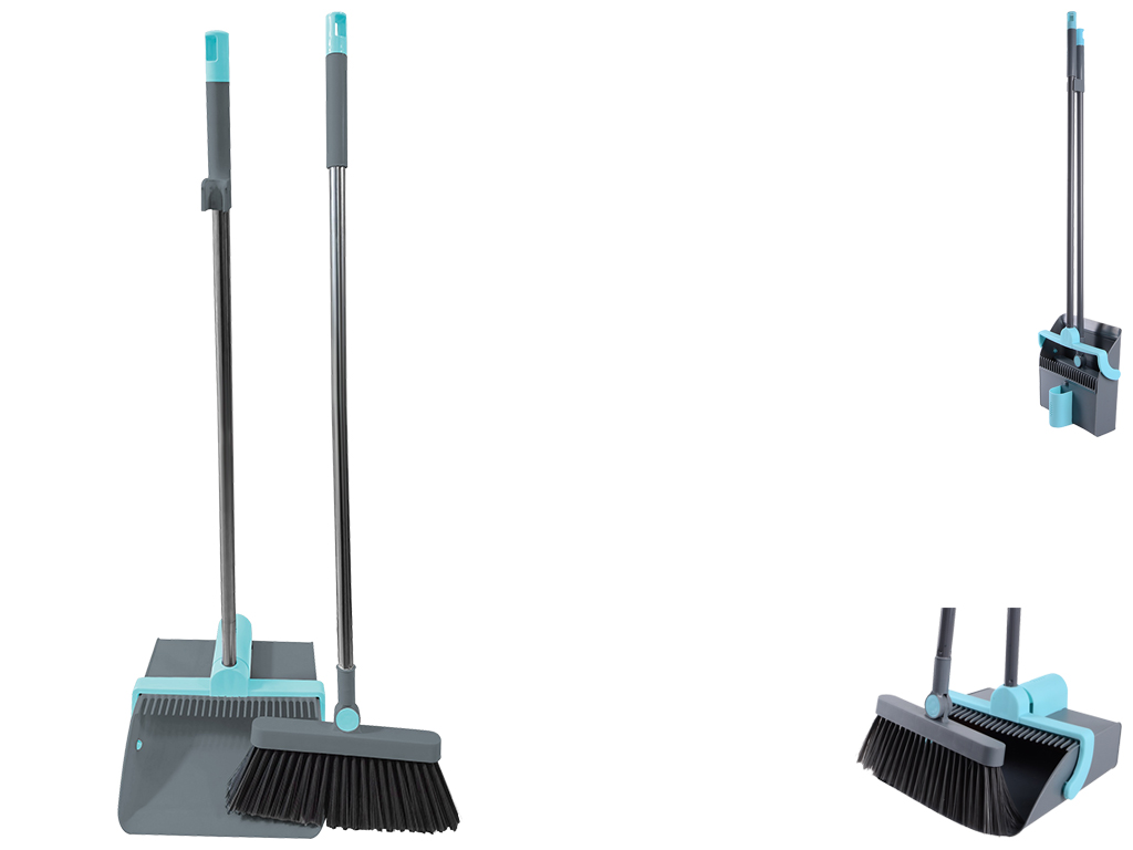 Совок з щіткою Idea Home Blue, 90см, 6900070387336