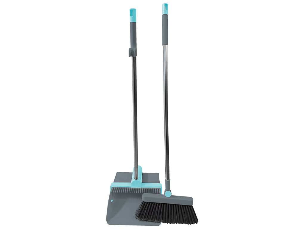 Совок з щіткою Idea Home Blue, 90см, 6900070387336