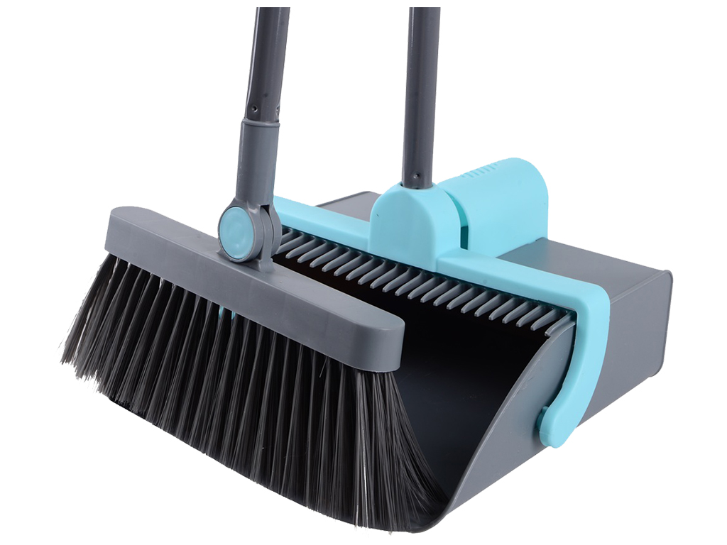 Совок з щіткою Idea Home Blue, 90см, 6900070387336