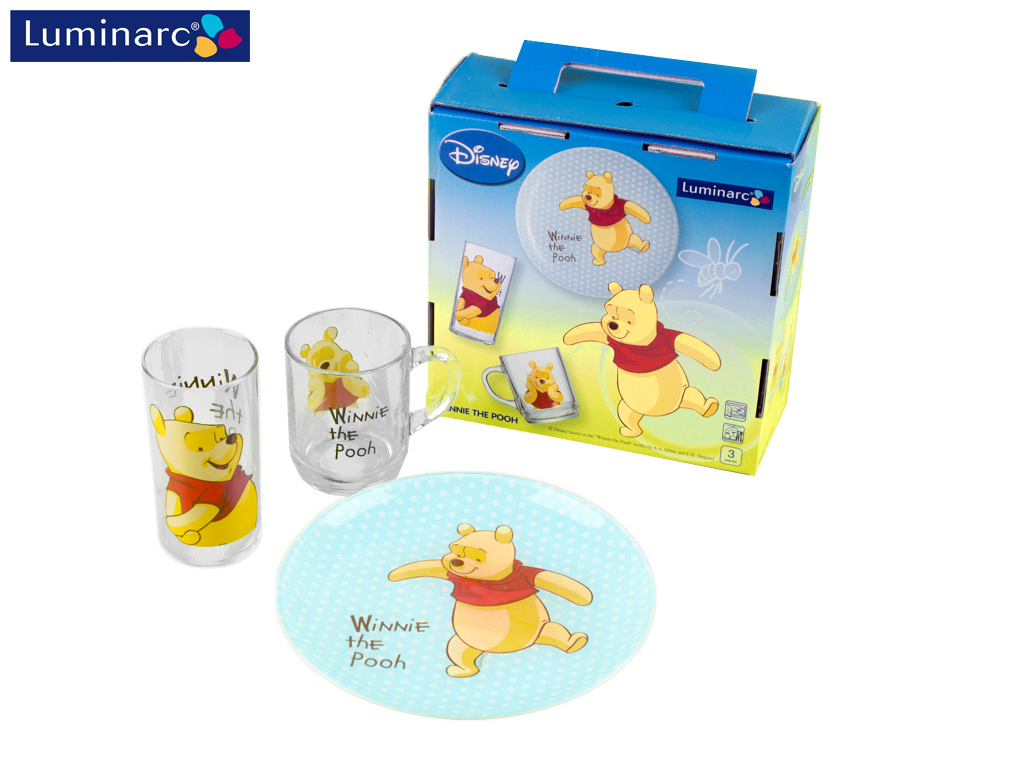 Набір обідній дитячий Luminarc "Disney Winnie The Pooh" 3 предмети 20596