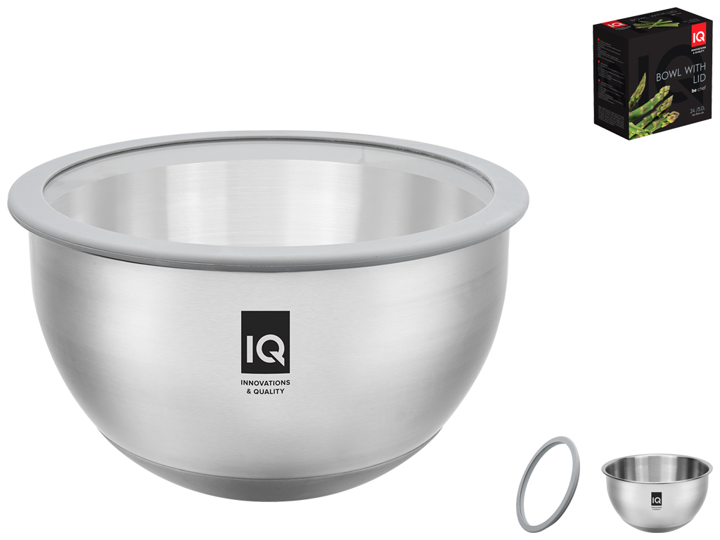 Миска с крышкой IQ Be Chef, 20см, 3л