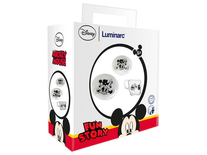 Набір дитячого посуду Luminarc Disney Fun Story (ціна за набір 3 предметів) 53731