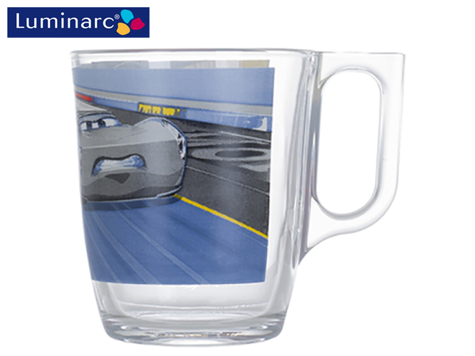 Набір посуду дитячого скляного Luminarc "Disney Cars 3" 3 предмета (тарілка, салатник, чашка) 53755