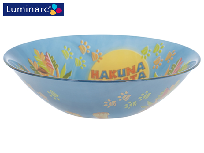 Набор посуды детской стеклянной Luminarc "Disney Lion King" 3 пред. (тарелка, салатник, чашка) 03297