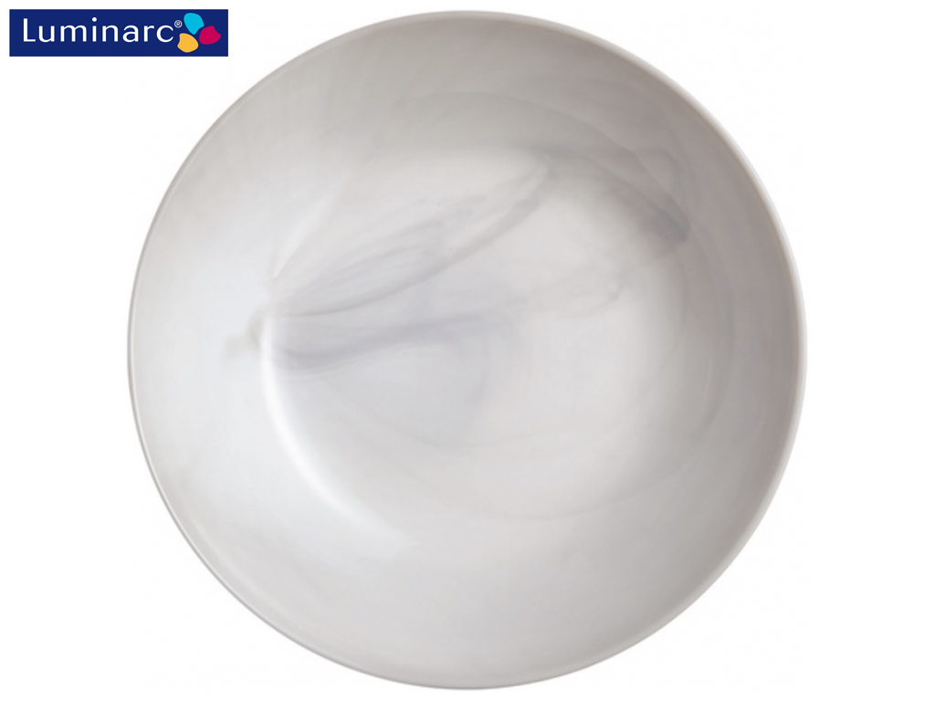 Тарілка супова Luminarc Diwali Granit Marble, склокерамічна, 600 мл, 20 см