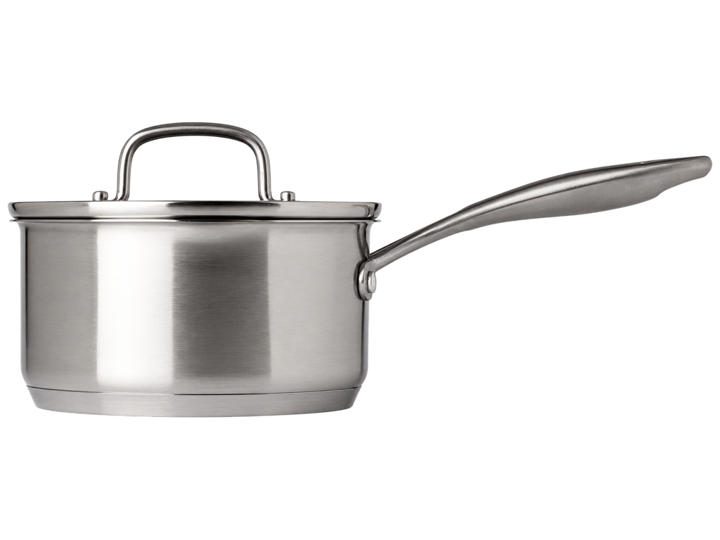 Ковш Pyrex Infinity, из нержавеющей стали, с крышкой, 18 см, 1,5 л