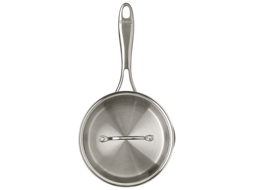 Ковш Pyrex Infinity, из нержавеющей стали, с крышкой, 18 см, 1,5 л