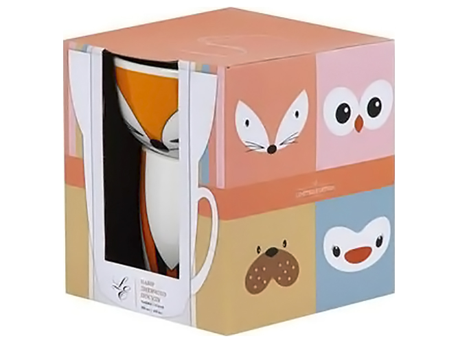 Набор посуды детской Limited Edition Happy fox (цена за упаковку 2 предмета) 45586